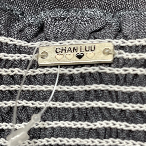 New~ Chan Luu Handcrafted Off The Shoulder Boho Linen Blouse Size M - Picture 4 of 10